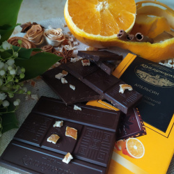 Шоколад «Коммунарка» горький с апельсином 100г - фото2